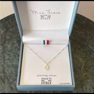 Mia Fiore Blessed Virgin Mary Sterling Silver Necklace